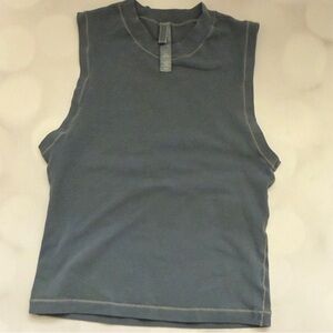 SKIMS indigo blue Sleeveless Muscle Tee